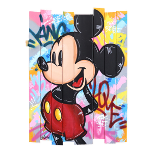 Og Mickey - Vibrant Colorful Pop Art Painting Original Artwork by Naguy Claude