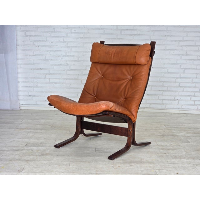 Norwegian Siesta Lounge Chair in Leather by Ingmar Relling for Westnofa, 1970s For Sale - Image 11 of 18