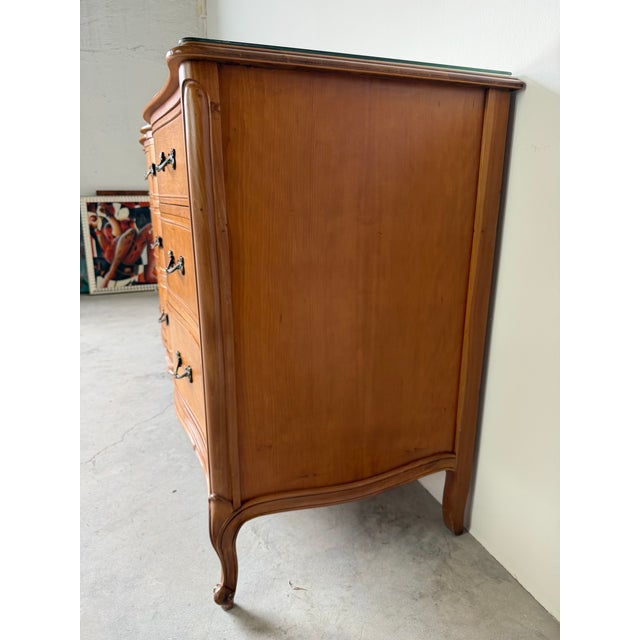 Brown Drexel Touraine French Provincial Louis XV Style Nine Drawer Dresser For Sale - Image 8 of 18