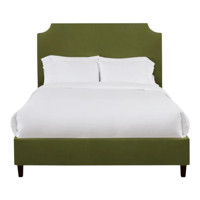 Reagan Twin Bedframe, Olive Velvet For Sale