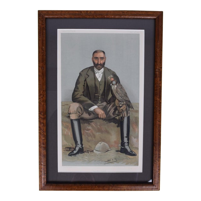 Vintage Vanity Fair the New Forest, the Hon. Gerald Lascelles, by Spy 1897 Framed Print For Sale