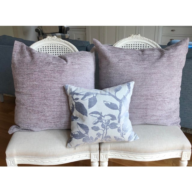 Cottage Custom Made California King Bed Shams In Lilac A Pair