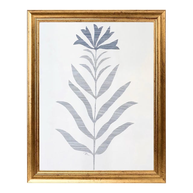 Haley Mathewes Delft Bloom Botanical Collage I For Sale