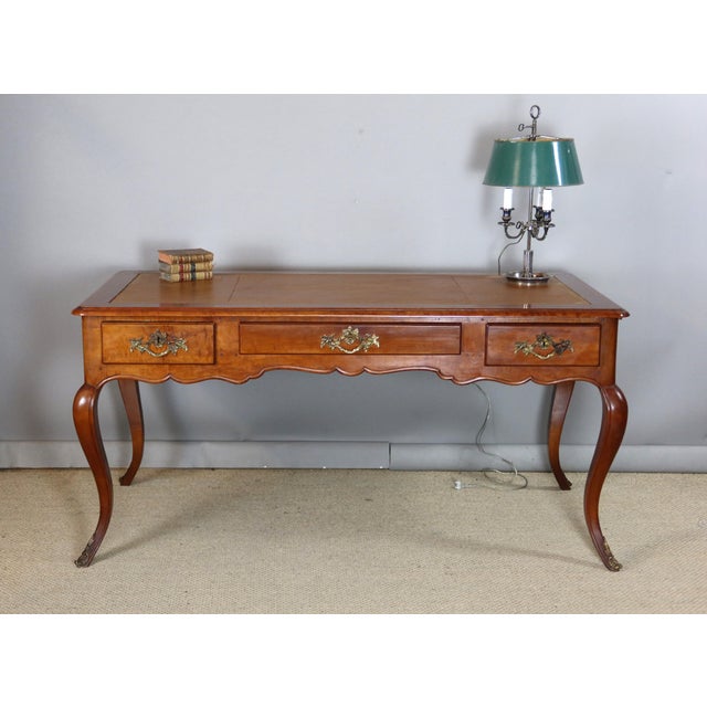 Louis XV Style Walnut Pull-Out Desk, 1990s For Sale - Image 9 of 10