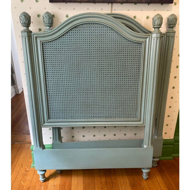 Pair Frenchtown Cane and Wood Twin Headboards by Somerset Bay a Pair