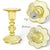 Vintage Italian Yellow Art Glass Candlestick-Franco-Creazioni Esclusive-Taper For Sale - Image 9 of 11