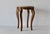 Queen Anne Queen Anne-Style Italian Marble Top Side Table Carved Wood Legs Detail Vintage Mid-Century For Sale - Image 3 of 14