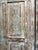 1920s Antique Carved Wooden Door in Distressed Blue | Floral Indian Bedroom Entry Doors 96x31.5 For Sale - Image 5 of 10