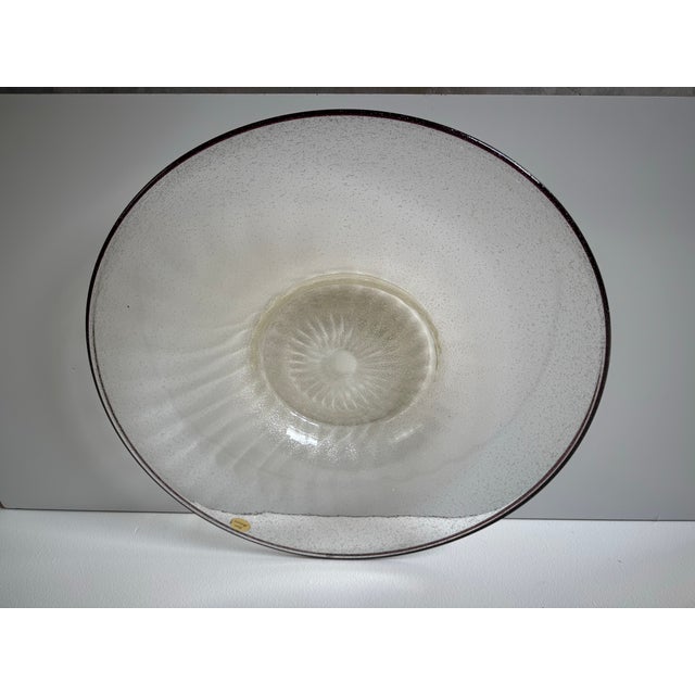 Large - Vintage Italian Vetri Murano Glass Centerpiece / Plate For Sale In Miami - Image 6 of 11