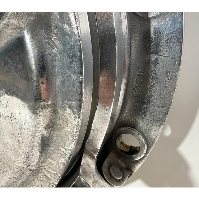 Original Aluminum Ships Porthole with Solid Door For Sale In Boston - Image 6 of 9