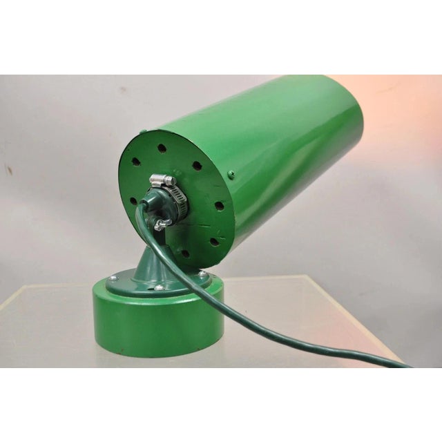Modern Green Steel Metal Adjustable Theater Production Spot Light Table Lamp For Sale - Image 4 of 9