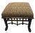 English Faux Bamboo Leopard Stool/Ottoman For Sale - Image 3 of 7
