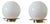 Italian Ball Table Lamps in the style of Venini, Set of 2 For Sale