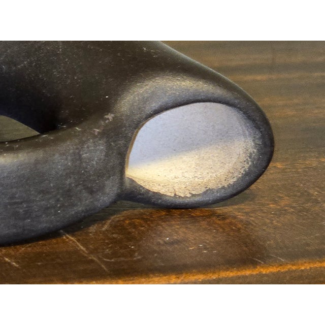 Ceramic Hozoni Pottery 1987 Hand‑Painted Native American Wedding Vase — Etched Night Sky & Cosmic Motif For Sale - Image 7 of 10