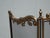Vintage French Country Metal & Mesh Gold Fireplace Screen For Sale - Image 13 of 15