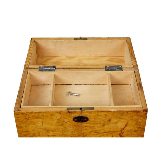 Swedish Burr Birch Table Box For Sale - Image 9 of 10