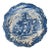20th Century Italian Renaissance Revival Majolica Faience Blue and White Charger For Sale