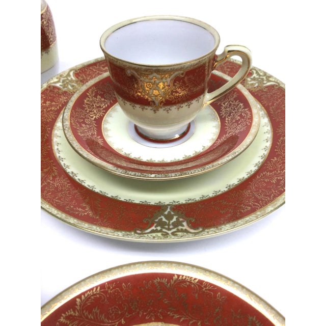 Vintage Ishihara 8 Piece Porcelain Tea Set Occupied Japan For Sale - Image 9 of 13