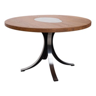 T69 Table in Wood and Chrome by Osvaldo Borsani For Sale