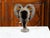 Midcentury Italian Cast Bronze Sculpture of a Ram's Head on Base For Sale - Image 9 of 10