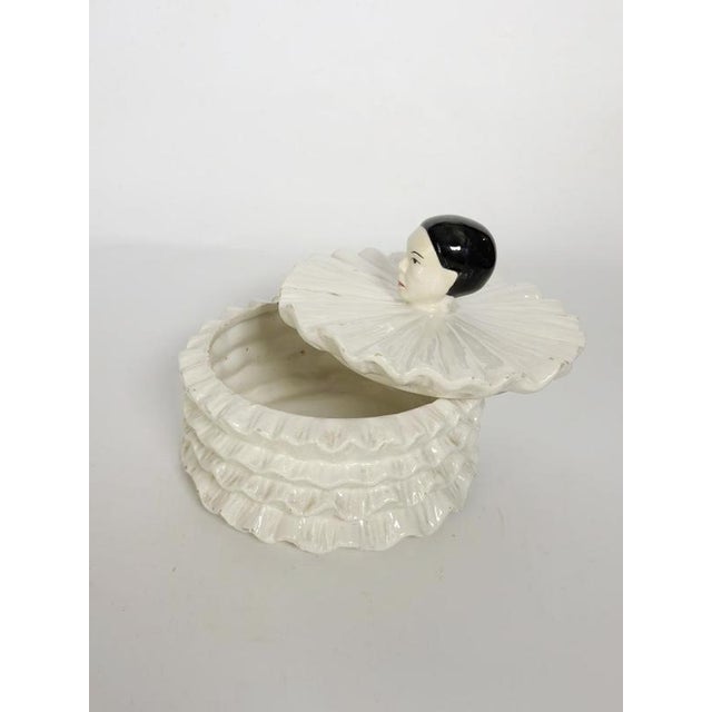White Ceramic Pierrot Box, France, 1970s For Sale - Image 16 of 17