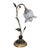 Biomimetic Flower Glass & Metal Table Lamp For Sale