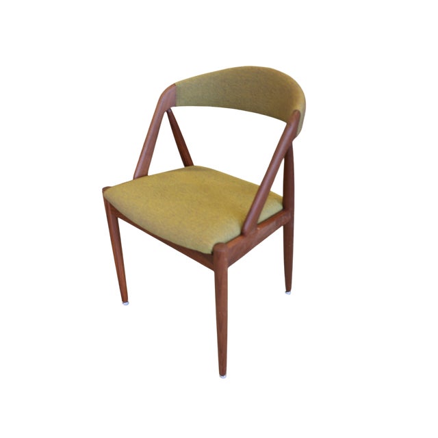 Model 31 Chairs in Teak and Wool Fabric by Kai Kristiansen for Schou Andersen, 1960s, Set of 4 For Sale - Image 17 of 17