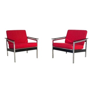 Vintage Dutch Lounge Chairs from Martin Visser, 1960s, Set of 2 For Sale