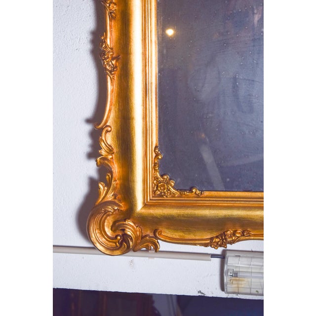 Wood Rococo Ornate Giltwood Mirror, 1890 For Sale - Image 7 of 8