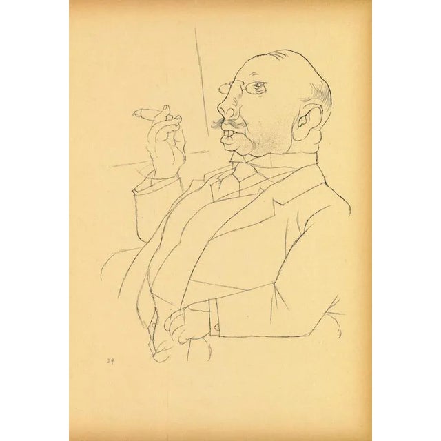 Landlord is an original vintage offset and lithograph print realized by George Grosz. The artwork is plate n.29 from the...