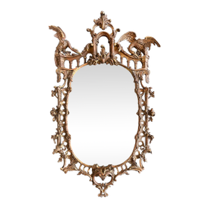 Early 19th Century Chippendale Style Giltwood Mirror
