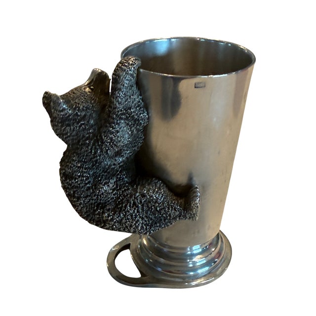 Silver 19th Century Russian Silver Bear Vodka Cups - a Pair For Sale - Image 8 of 10