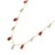 This is part of Chairish’s Fine Jewelry assortment. Ruby Necklace in 18K Gold studded with octagon cut ruby pieces and...
