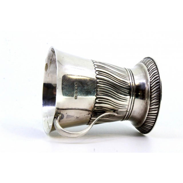 Fluted Silver Cup with Friezes For Sale - Image 5 of 8