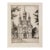 1960s Wiesbaden Germany St Elizabeth's Church Etching For Sale
