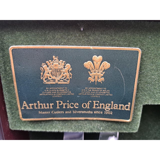 Hollywood Regency Sheffield Silver Cutlery Set for 8 from Arthur Price of England, 1990s, Set of 50 For Sale - Image 3 of 7