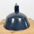 Industrial Dark Blue Enamel Pendant Lamp from Emax, 1960s For Sale - Image 9 of 17