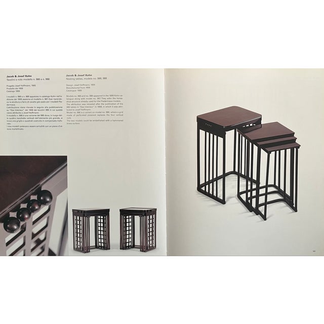 Secessionistic Model 988 Nesting Tables by Prof. Josef Hoffmann for Jacob & Josef Kohn, Vienna, Austria, 1906, Set of 4 For Sale - Image 18 of 18