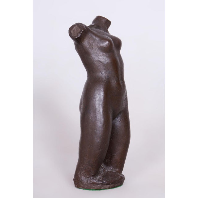This sculpture of a female torso, created in Czechoslovakia in the 1940s, represents a remarkable intersection between the...