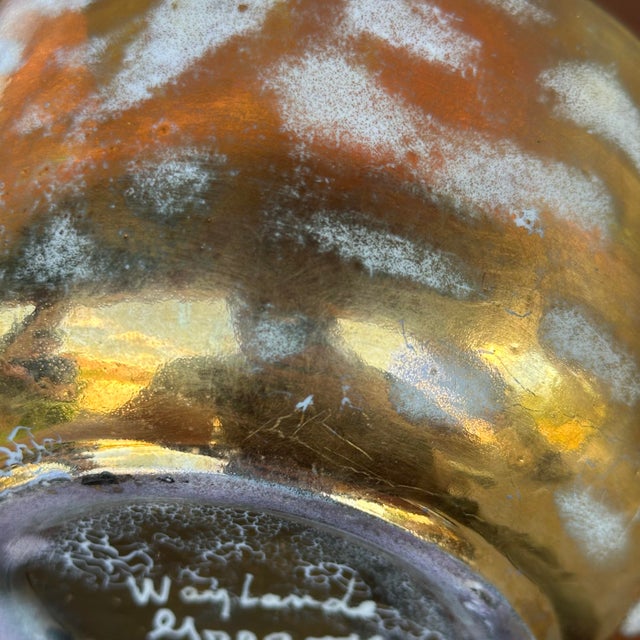 Waylande Gregory Metallic Gold Glazed Art Deco Bowl For Sale - Image 12 of 12