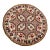 Kazak Style Hand Knotted Round Tribal Rug For Sale
