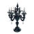 1990s Monumental Black Murano Glass Five-Arm Candelabra From the Spelling Manor For Sale