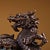 Vintage Cloisonne Enamel Dragon Sculpture – 9.1" Gilt Bronze Censer Figure For Sale - Image 10 of 10