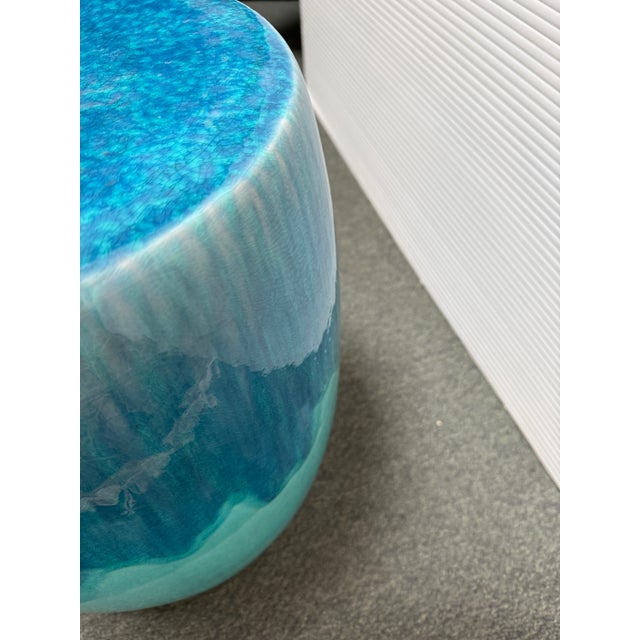 2020s Ombre Ceramic Garden Stool For Sale - Image 5 of 12