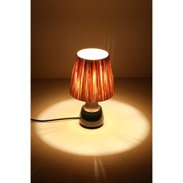 Danish Blue Series Ceramic Table Lamp from Søholm, 1960s For Sale - Image 12 of 13