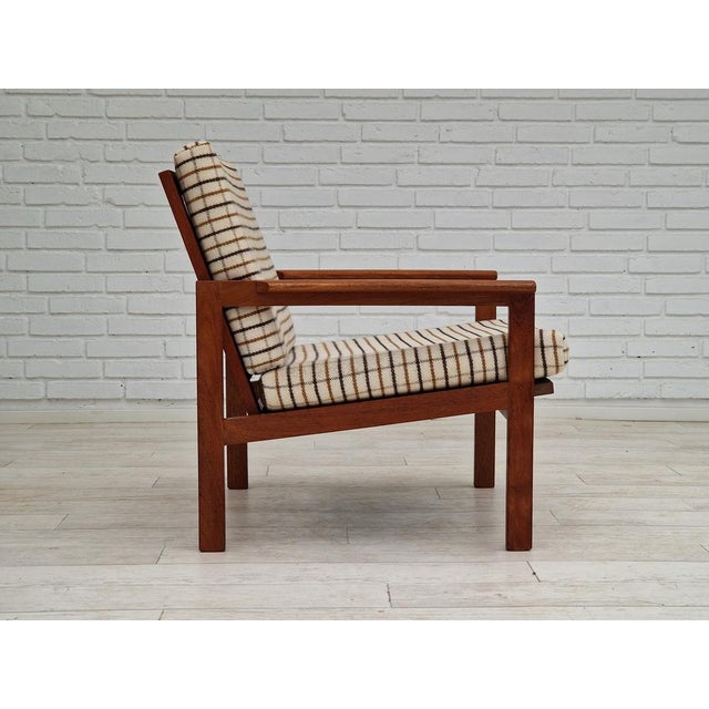 Danish Oak Model Capella Armchair by Illum Wikkelsø for Eilersen Møbler, 1970s For Sale - Image 13 of 18