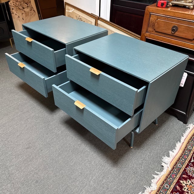 Contemporary Blu Dot Dang Nightstands, Pair For Sale - Image 3 of 12