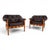 Coja Living Room Set with 3-Seater Sofa and 2 Lounge Chairs in Brown Leather by Sven Ellekaer, 1960, Set of 3 For Sale - Image 15 of 18