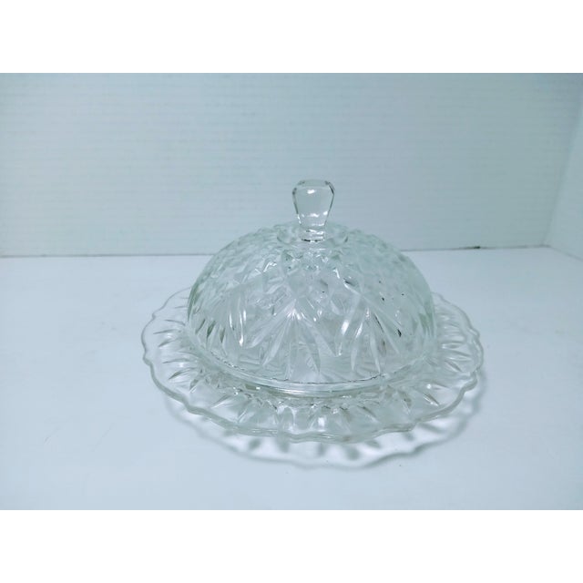 Vintage Indiana Glass Pressed Glass Butter Dish Chairish