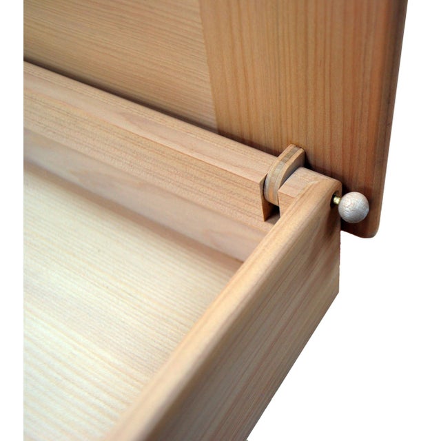 1980s Cypress Wooden Box by Pierluigi Ghianda for Loro Piana, 1980s For Sale - Image 5 of 6
